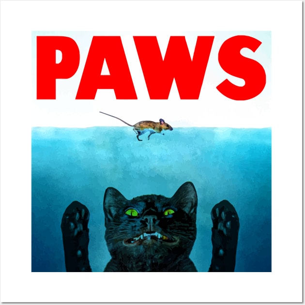 Paws (Cat Jaws) Wall Art by darklordpug